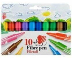 ICO Filctoll set de 10 markere Süni 1-3 mm, stilouri cu vârf de pâslă pentru copii (9580016026)