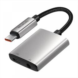 Mcdodo USB 2.0 Type C USB 2.0 Type C + Jack Átalakító Szürke 10cm CA-5550 (CA-5550)