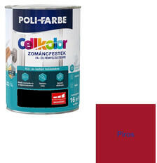 POLI-FARBE Poli-Farbe Cellkolor magasfényű zománcfesték piros 0, 8 l