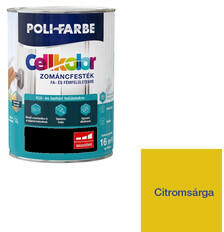Polifarbe Poli-Farbe Cellkolor magasfényű zománcfesték citromsárga 0, 8 l