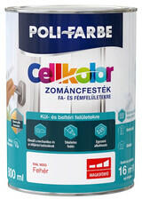 POLI-FARBE Poli-Farbe Cellkolor magasfényű zománcfesték RAL 9003 fehér 0, 8 l