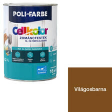 Polifarbe Poli-Farbe Cellkolor selyemfényű zománcfesték 0, 8 l világosbarna 0, 8 l