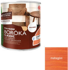 Polifarbe Poli-Farbe Boróka Classic vízzel hígítható alapozó és vékonylazúr mahagóni 0, 75 l