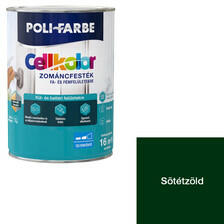 Polifarbe Poli-Farbe Cellkolor selyemfényű zománcfesték sötétzöld 5 l