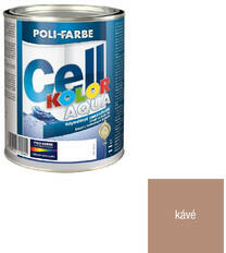 POLI-FARBE Poli-Farbe Cellkolor Aqua selyemfényű zománcfesték kávé 1 l