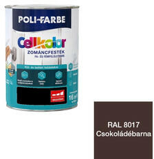 POLI-FARBE Poli-Farbe Cellkolor magasfényű zománcfesték RAL 8017 csokoládébarna 0, 4 l
