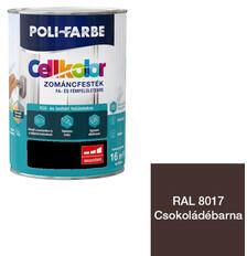 Polifarbe Poli-Farbe Cellkolor magasfényű zománcfesték RAL 8017 csokoládébarna 0, 4 l