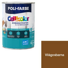 POLI-FARBE Poli-Farbe Cellkolor selyemfényű zománcfesték világosbarna 0, 4 l