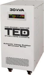 TED Electric Stabilizator tensiune monofazat cu ServoMotor 24KW si sinusoidala pura + ecran LCD cu valorile tensiunii, TED Electric TED001962 (GN086037)