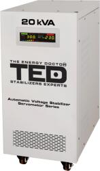 TED Electric Stabilizator tensiune monofazat cu ServoMotor 16KW si sinusoidala pura + ecran LCD cu valorile tensiunii, TED Electric TED001955 (DZ085359)