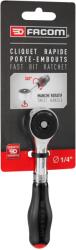 FACOM Crowa racsnis kulcs 1/4 " bit tartós -egyirányú, forgó nyelű - Facom (R.PE360PB)
