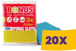 Bonus szivacsos mosogatókendő 3db-os (Karton - 20 csg) (KB132)