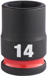 Milwaukee 3/8" gépi dugókulcs 6 lapú, rövid, 14 mm | 4932480271 (4932480271)
