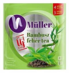 Müller Toalettpapír 4 rétegű 100% cellulóz 8 tekercs/csomag Bambusz Müller fehér tea - tonerpiac