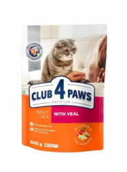 Club4Paws Premium száraz macskaeledel borjúhússal 3x300g