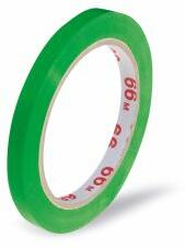 WIMEX Bandă adezivă (PVC) verde 9mm x 66m pentru mecanism de închidere 67999 [1 buc]