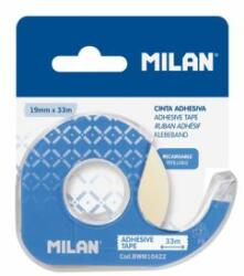 MILAN Bandă adezivă translucidă MILAN 19 mm x 33 ms cu distribuitor - blister