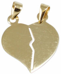 Ékszershop Sárga arany törhető szív medál (1254080)