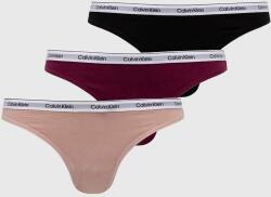 Calvin Klein Underwear tanga 3 db 000QD5209E - többszínű L - answear - 19 990 Ft
