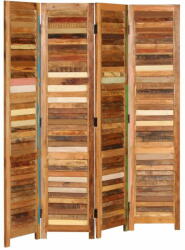 vidaXL szobaelválasztó fal újrahasznosított tömör fából, 170 cm 246411