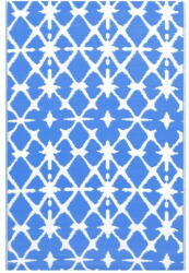 Vidaxl kék-fehér PP kültéri szőnyeg 160 x 230 cm 310446