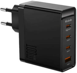 Fali töltő McDodo GAN 3xUSB-C + USB, 100W (fekete)