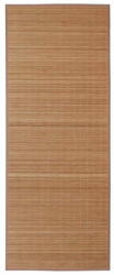 vidaXL Négyszögletes barna bambusz szőnyeg 80 x 300 cm 241338