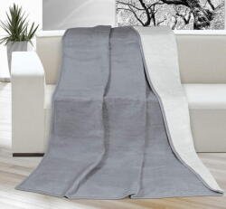  KIRA PLUS takaró egyszemélyes - 150x200 cm - sötétszürke, világosszürke
