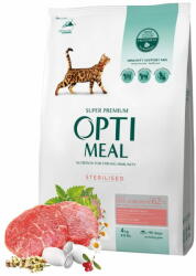 Optimeal szárazeledel sterilizált macskáknak marhahússal és cirokkal 4 kg