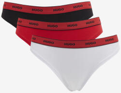 HUGO Női HUGO Triplet Thong Stripe 3 db-os Bugyi szett XL Fehér
