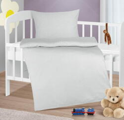  Gyermek ágynemű pamut Agata - 90x135, 45x60 cm - Bones grey, white