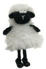 Húsvéti dekorációs figura (fehér-fekete bárány) (CFK8206)