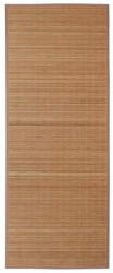 vidaXL Négyszögletes barna bambusz szőnyeg 120 x 180 cm 241339