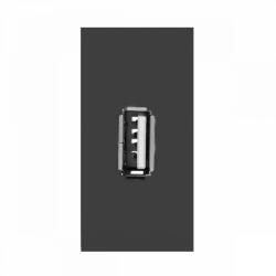 ORNO OR-GM-9010/B/USBDATA Beépíthető USB dugalj (pin), 22, 5x45 mm, fekete színben (OR-GM-9010/B/USBDATA)