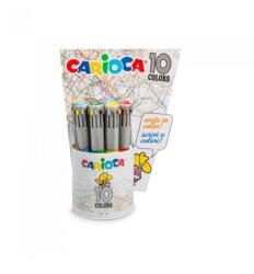 CARIOCA Pix cu 10 culori, corp gri/color, CARIOCA (7944)