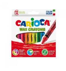 CARIOCA Creioane cerate D- 8mm 12 culori/cutie Wax Crayons CARIOCA (9846)