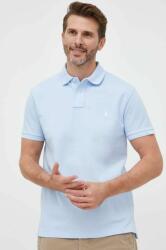 Ralph Lauren pamut póló türkiz, sima - kék M