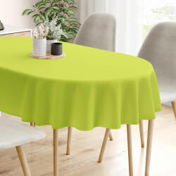 Goldea față de masă loneta - verde - ovală 120 x 180 cm Fata de masa