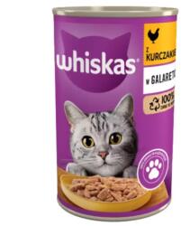 Whiskas WHISKAS, Hrana umeda pentru pisici cu pui in aspic 400 g