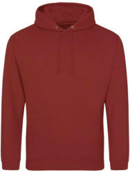 Just Hoods Uniszex laza szabású kapucnis pulóver AWJH001, Brick Red-2XL (awjh001bre-2xl)