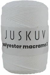  Polyester macrame Juskuv 02 - csillogó fehér (145 m / 2 mm) (0610)