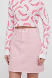Pepe Jeans farmer szoknya rózsaszín, mini, ceruza fazonú - rózsaszín XL