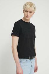 Superdry pamut póló fekete, férfi, nyomott mintás - fekete M - answear - 14 390 Ft