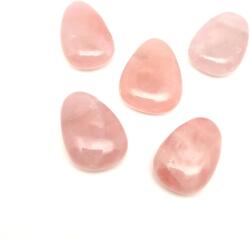 R. M. ékszer Átfúrt Rózsakvarc csepp medál (020552)