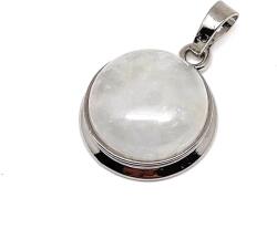 R. M. ékszer Kerek medál fém Hegyikristály 2cm (021251)