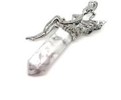 R. M. ékszer Csúcs medál fém angyal Howlit 2, 5x6cm (021836)