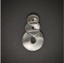 R. M. ékszer Medál Füstkvarc tripla maori 35x50mm (021197)