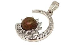 R. M. ékszer Hold nap medál fémmel Unakit 25mm (021066)