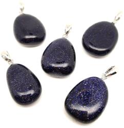 R. M. ékszer 20/25mm Goldstone kék csepp medál (056516)