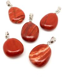 R. M. ékszer 20/25mm Jáspis vörös csepp medál (056531)